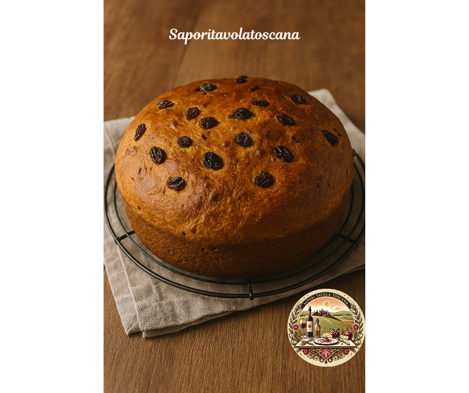 Pasimata lucchese, dolce tipico lucchese al sapore di anice e uvetta. Un dolce con due lievitazioni, un simbolo della gastronomia toscana